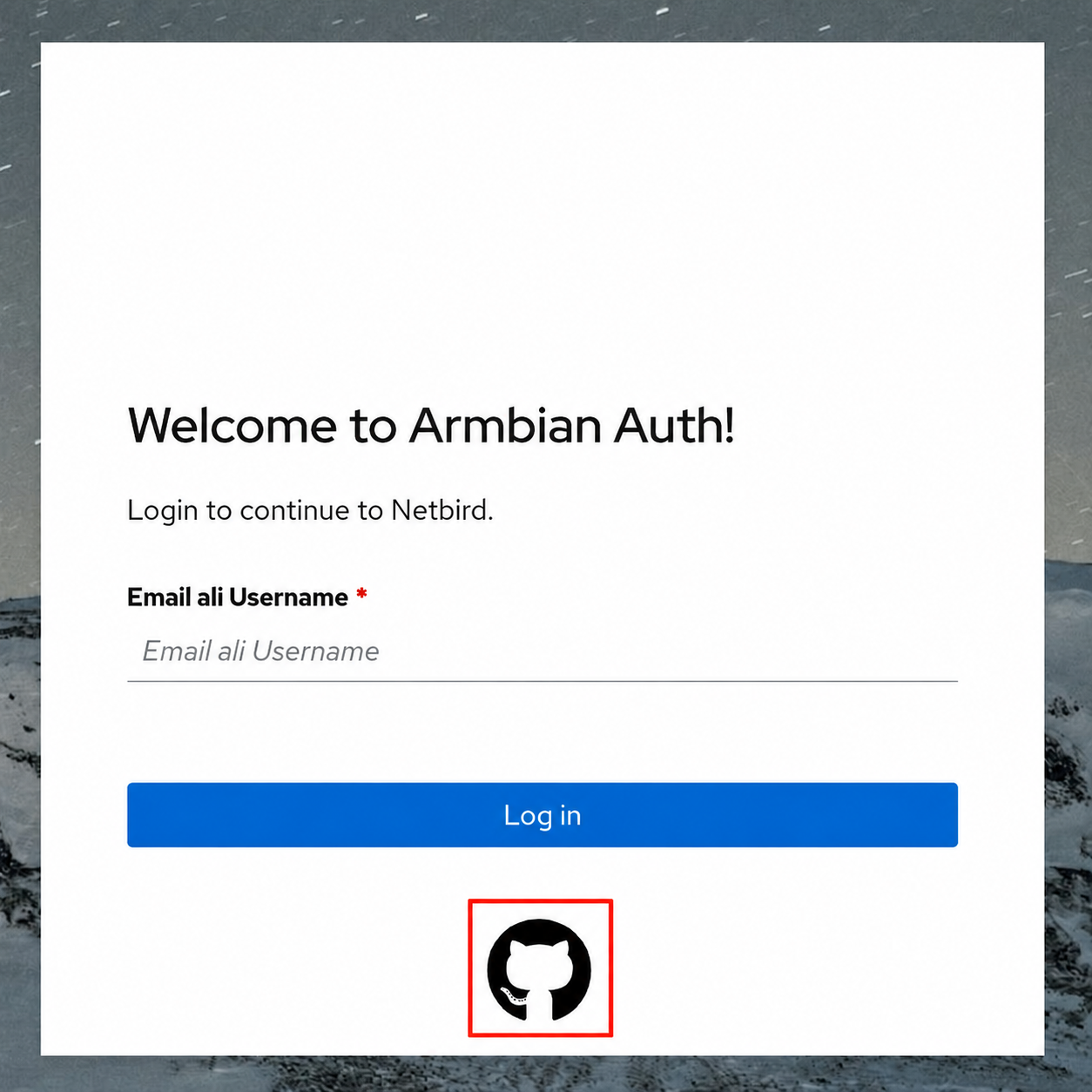 Armbian Auth — sign in with GitHub
